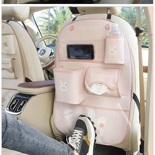 Túi Đa Năng Treo Ô Tô Phụ Tùng Nội Thất Đựng Đồ Phong Cách Hàn Quốc Chống Thấm Hình Gấu Nâu Thỏ Hồng Dễ Thương