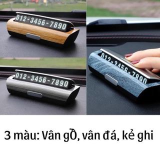 Bảng số điện thoại trên ô tô, bảng ghi số điện thoại gắn taplo để lại số điện thoại khi đỗ xe YUMCHO cao cấp- sang trọng