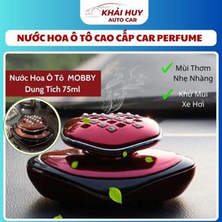 Nước Hoa Ô Tô MOBBY Dung Tích 75ml Giảm Stress , Cao Cấp Đính Đá ,Mùi Thơm Nhẹ Nhàng - Nước Hoa Trang Trí Xe