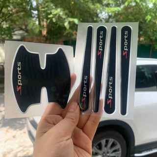 bộ 8 chi tiết chống va đập logo các hãng xe ô tô