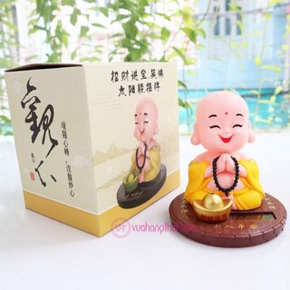 Tượng Phật Di Lặc Cười Gật Đầu Dùng Năng Lượng Mặt Trời - Mang lại sự thư thái, hoan hỷ, tài lộc cho gia chủ