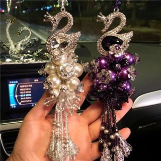 Khánh Chùm Ngọc Trai Treo Gương Thiên Nga Sang Trọng khaihuyauto