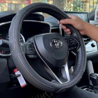 Bọc Vô Lăng Ô Tô Da Cừu Thật 100% – Size 38cm – Vô Lăng Tròn – Cao Cấp – Mềm Mại – Chống Trơn Trượt Mồ Hôi Tay
