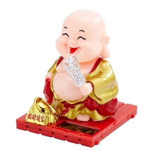 Tượng Phật Di Lặc Cười Gật Đầu Dùng Năng Lượng Mặt Trời - Mang lại sự thư thái, hoan hỷ, tài lộc cho gia chủ