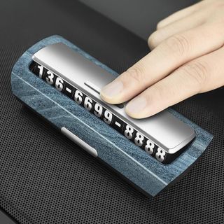 Bảng số điện thoại trên ô tô, bảng ghi số điện thoại gắn taplo để lại số điện thoại khi đỗ xe YUMCHO cao cấp- sang trọng