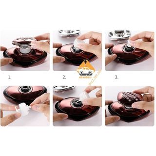 Nước Hoa Ô Tô MOBBY Dung Tích 75ml Giảm Stress , Cao Cấp Đính Đá ,Mùi Thơm Nhẹ Nhàng - Nước Hoa Trang Trí Xe