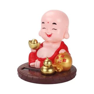 Tượng Phật Di Lặc Cười Gật Đầu Dùng Năng Lượng Mặt Trời - Mang lại sự thư thái, hoan hỷ, tài lộc cho gia chủ