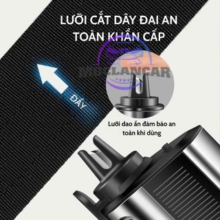 Bảng Số Điện Thoại 3IN1 Kiêm Búa Phá, Dụng Cụ Cắt Dây Đai An Toàn Bằng Kim Loại Có Đèn LED Dạ Quang