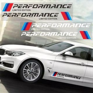 Bộ 2 tem dán cửa xe ô tô Performance Phong Cách , Cá Tính Nội Bật Xe
