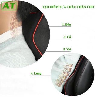 [ hàng mới về ] bộ tựa đầu tựa lưng cao su non nguyên khối - gối tựa đầu tựa lưng trên ô tô Nội Thất