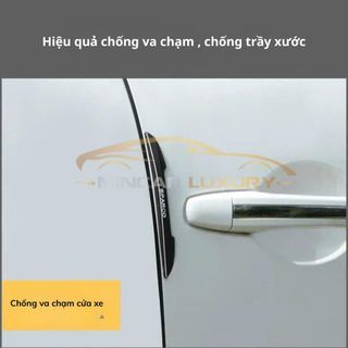 Bộ 4 Miếng Dán Sport Và Sparco Chống Va Đập Cánh Cửa - Miếng Dán Cao Su Chống Va Đập Gương Và Cánh Cửa Ô Tô