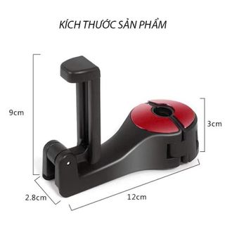 Móc Treo Đồ Trên Ô Tô Gài Trước Sau Xe Hơi Kèm Gía Đỡ Điện Thoại Chắc Chắn Tiện Lợi khaihuyauto