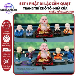 Sét 5 Món Ông Phật Tổ Cầm Quạt Và Bộ Tứ Không Tặng Thảm, Ở Đâu Có Phật Ở Đó Có Bình An - Otofunmoclan