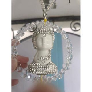 Khánh Treo Ô Tô Thích Ca Buddha Sen Đá Phong Thủy Cao Cấp - Dây Treo Trang Trí May Mắn Bình An