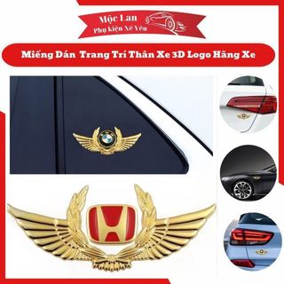 Miếng Dán Trang Trí 3D,Đôi Cánh Thiên Thần Dán Thân Xe Logo Hãng Xe Toyota,Hyundai,Mazda,Ford....  {{store}}
