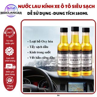 Nước Rửa Tinh Chất Màng Dầu Kính Ô Tô 180ml Thông Dụng Cửa Sổ Bảo Dưỡng An Toàn Hơn Khi Lái Xe