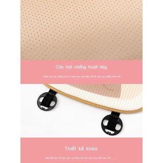 (Mẫu Cũ)Bộ Lót Ghế Ô Tô Thỏ Hồng Cao Cấp, Đệm Ghế Trang Trí Nội Thất Xe Hơi Dễ Thương | KhaiHuyAuto