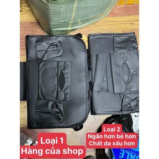 Túi da nội thất treo đồ ghế sau ô tô, túi treo đồ đa năng trên ghế ô tô có bàn ăn tiện ích Otofunmoclan