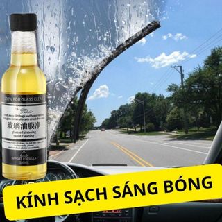 Nước Rửa Tinh Chất Màng Dầu Kính Ô Tô 180ml Thông Dụng Cửa Sổ Bảo Dưỡng An Toàn Hơn Khi Lái Xe