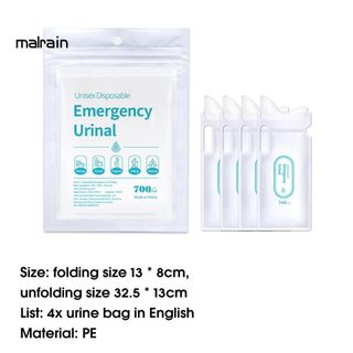 Túi Đi Vệ Sinh Khẩn Cấp 700ml Gấp Gọn Tiện Dụng Cho Xe Hơi / Đi Vệ Sinh