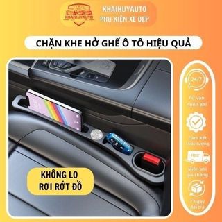 Chặn khe hở ghế ô tô che khoảng trống ghế xe hơi chống rơi đồ lắp đặt nhanh gọn hiệu quả khaihuyauto