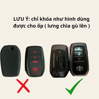 Ốp Khóa 3 Nút Lưng Gù- Camry - Hilux - Altis Chất Liệu TPU Ốp Chìa Khóa Ô Tô Bảo Vệ Khóa Chống Xước