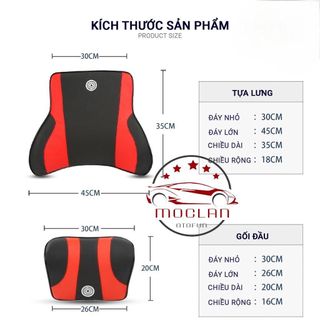 Dream Bộ Gối Tựa Ô Tô Bọc Da Ruột Cao Su Non Nguyên Khối Bọc Da Cao Cấp Dùng Trên Xe Hơi,Văn Phòng