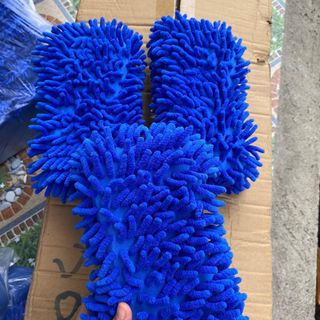 Miếng san hô rửa xe Microfiber siêu mịn tiện dụng (màu sắc ngẫu nhiên)