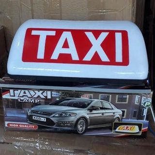 Mào TAXI đế nam châm -cỡ to 28- 35cm 2 màu vàng và trắng