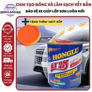 Sáp Nước Cao Cấp HONG LU Làm Bóng, Chống Bám Bụi, Chống Ố Bảo Vệ Sơn Xe Hiệu Quả, Dung Tích 500ML