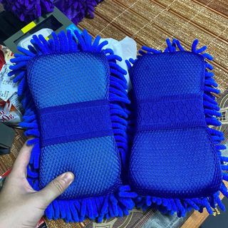Miếng san hô rửa xe Microfiber siêu mịn tiện dụng (màu sắc ngẫu nhiên)
