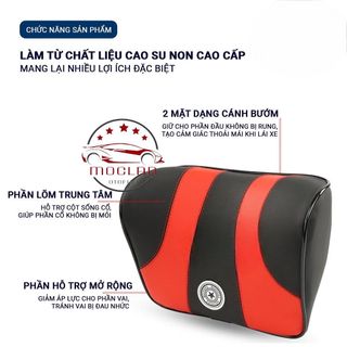 Dream Bộ Gối Tựa Ô Tô Bọc Da Ruột Cao Su Non Nguyên Khối Bọc Da Cao Cấp Dùng Trên Xe Hơi,Văn Phòng