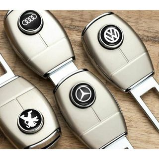 Chốt Cài Thép Khóa Dây An Toàn Có Khe Cắm Chồng Đủ Thương Hiệu Xe Hơi Ô Tô- Chất Liệu Innox