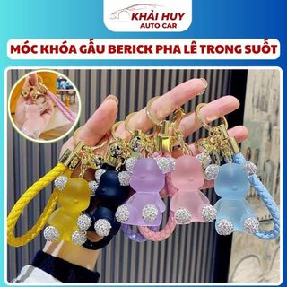 MÓC KHÓA GẤU BERICK PHA LÊ TRONG SUỐT – TAI ĐÍNH ĐÁ LẤP LÁNH | MÓN PHỤ KIỆN DỄ THƯƠNG KHÓ CƯỠNG | KHAIHUYAUTO