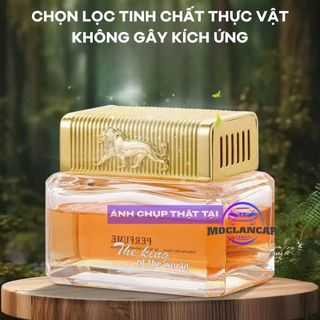 Nước Hoa Ô Tô THE KING Chai Thủy Tinh Nắp Kim Loại Cao Cấp Sư Tử Và Báo JAGUAR - Dung Tích 80ml
