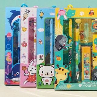 BỘ DỤNG CỤ HỌC TẬP QUÀ TẶNG 7 CHI TIẾT