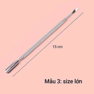 Cây đẩy da chết (sủi móng) - Cây cạo sơn gel, lấy khóe móng loại inox 304 chuyên dụng