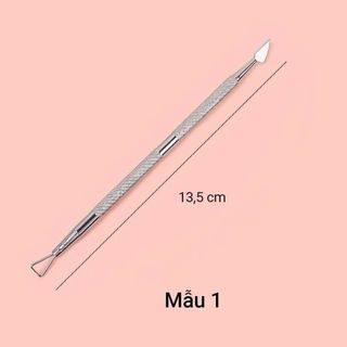 Cây đẩy da chết (sủi móng) - Cây cạo sơn gel, lấy khóe móng loại inox 304 chuyên dụng