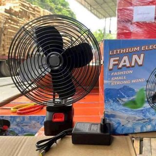 QUẠT TÍCH ĐIỆN 48V FAN LỒNG SẮT (HỘP CAM)