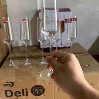 BỘ 6 LY THỦY TINH UỐNG RƯỢU VANG RED CHERRY (T6)
