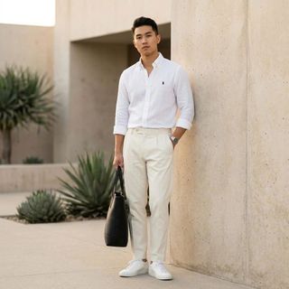 Sơ mi nam. Chất vải linen chính phẩm đồng chất.