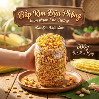 BẮP RIM ĐẬU GIÒN 500G – GIÒN BÙI ĐẬM VỊ SIÊU CUỐN - WINNIE HOUSE