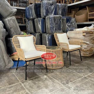 Bộ bàn ghế ban công mây nhựa cao cấp