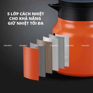 BÌNH PHA TRÀ GIỮ NHIỆT CÓ LÕI LỌC 1000ML HỌA TIẾT
