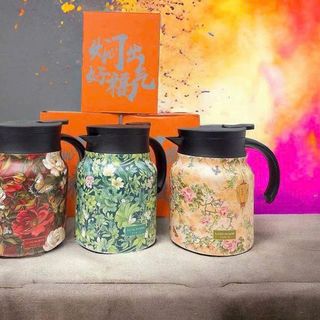 BÌNH PHA TRÀ GIỮ NHIỆT CÓ LÕI LỌC 1000ML HỌA TIẾT