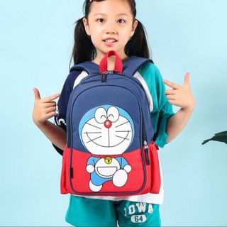 BALO ĐI HỌC CHO BÉ SIÊU NHẸ, CHỐNG THẤM NƯỚC, PHẢN QUANG PHÁT SÁNG, HÌNH DORAEMON, HELLO KITTY THỜI TRANG, XINH XẮN BHS82-BH KIDS