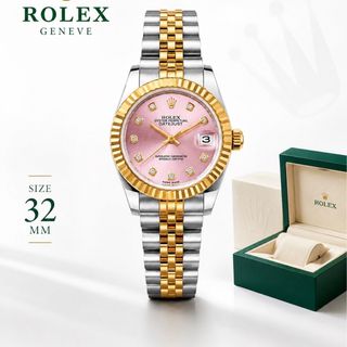 ĐỒNG HỒ NỮ CAO CẤP ROLXE DATE JUST MÁY CƠ DEMI MẶT HỒNG