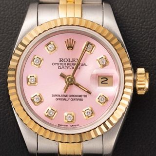 ĐỒNG HỒ NỮ CAO CẤP ROLXE DATE JUST MÁY CƠ DEMI MẶT HỒNG