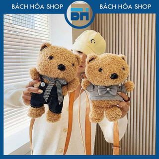 BALO ĐEO CHÉO ĐI HỌC, ĐI CHƠI HÌNH GẤU TEDDY PHIÊN BẢN HÀN QUỐC DỄ THƯƠNG, NGỘ NGHĨNH - BH KIDS