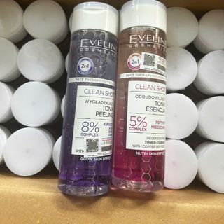 Toner làm da căng bóng, sáng mịn, mờ thâm sạm Eveline 5% 8% Glycolic acid